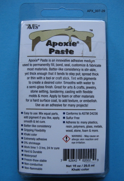 Apoxie Paste, farblos – verschiedene Größen